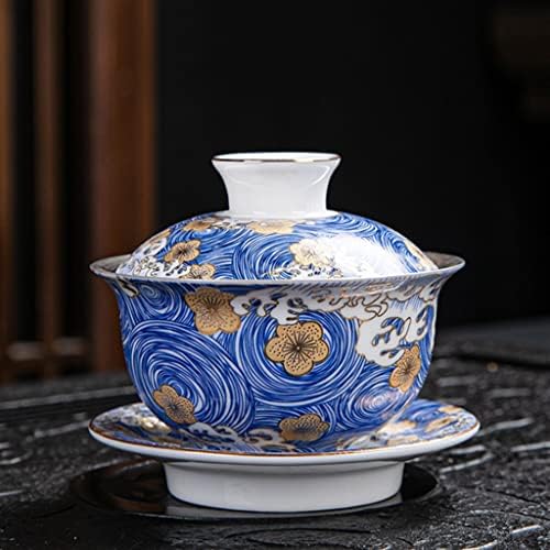 Ondas do mar esmaltadas BBSJ Celadon Kung Fu Tea Completo com xícara de chá e bules