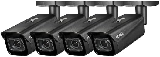 Câmera de segurança de bala de 4K Ultra HD da Lorex Indoor/Outdoor com lente varifocal, zoom óptico 4x, resistente