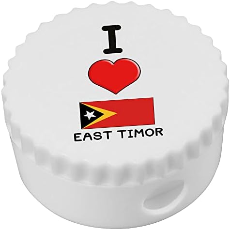 Azeeda 'I Love East Timor' Compact Pencil Sharpner