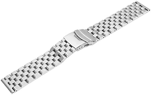 Sinaike 24mm 22mm 20mm 18mm Metal Watch Band Premium Solid Solless Aço Aço Antecedores de pulseira para homens