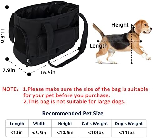 Portador de animais de estimação para cães de cães de aro para cães pequenos, bolsa de estimação à prova d'água