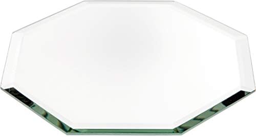 Plymor Octagon 3mm espelho de vidro chanfrado, 5 polegadas x 5 polegadas