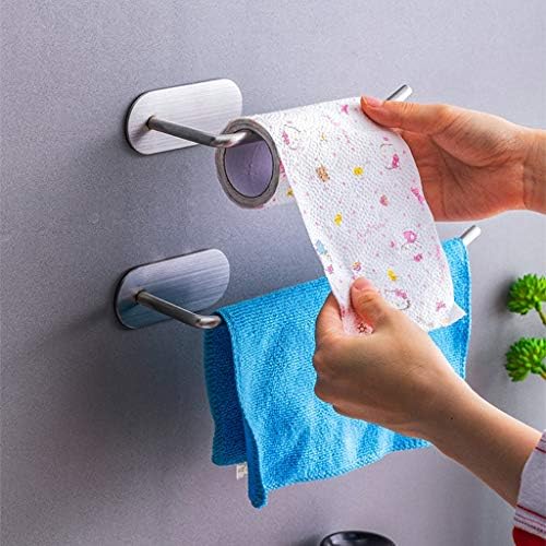 Os suportes de toalhas de papel sem aço inoxidável são cruzados e montagem vertical para parede e sob armários para a despensa de cozinha, armazenamento de garagem para utilidades de despensa de despensa de cozinha