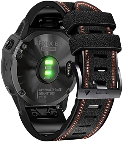 Bneguv para Garmin Fenix ​​7x 7 5/5x PLUS 6X 6 Propix Prox Smartwatch pulseira pulseira 22 26mm de couro