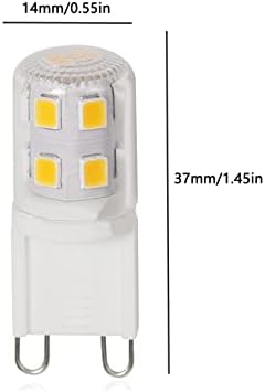 Lâmpadas de lâmpada LED 2W de YDJOO G9 Bulbos LED de 20w Branco de bin-pino de bin-pino de 3000k 3000k