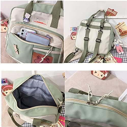 Mochila Kawaii com pino e acessórios kawaii mochila garotinha mochila fofa para a bolsa de laptop