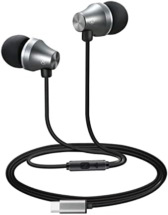 fones de ouvido IRAG A101C USB C fones de ouvido com microfone - plugue de ouvido com ear -ear de microfone