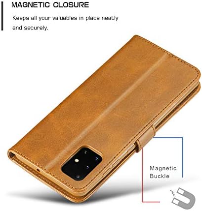 Kowauri Galaxy S20 FE 5G Case, Premium PU Couather Flip Folio Cartlet Case com caça -ninho de cartas de fechamento magnético para Samsung Galaxy S20 Fan Edition 5G