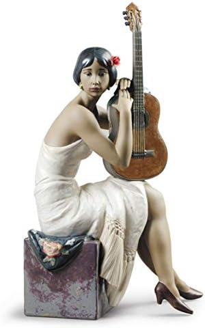 Lladró, a cantora de flamenco, estatueta. Figura de flamenco de porcelana.