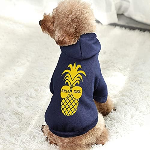 Funnystar Alhola Bride Pineapple Pet Pet Hooded Dogs Levesuit Cat Sweatshirt Pullover Pet Fup Roupas fofas