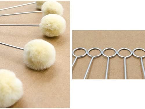 10pcs de couro corante diy lã daubers de lã assistida ferramentas de corante de bola de couro