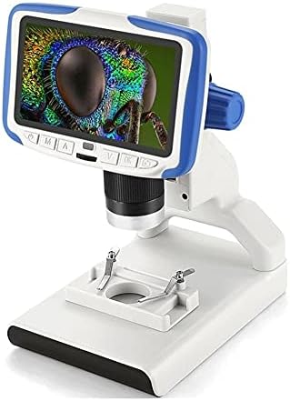 N/A 200X Microscópio Digital 5 '' Tela HD VÍDEO Microscópio Microscópio Eletrônico Presente Ferramenta de Biologia Científica