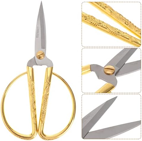 Tesouras de costura em aço inoxidável: tesouras profissionais tesouras bordadas tesoura de tesoura de cego