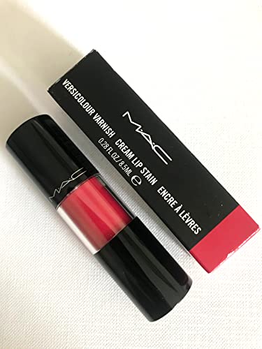 MAC. Versicolour Varnish Creme Lips Stain Lip Color ~ Varnisly vermelho