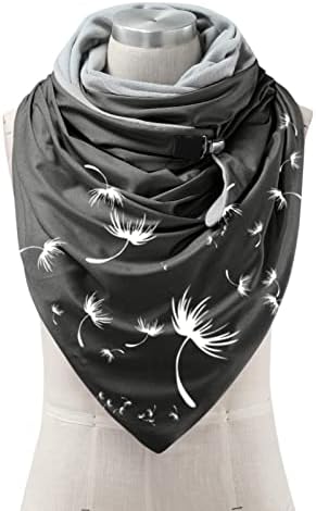 Lenços de inverno mulheres retro botão enrolar cachecol de lenço multiuso térmico macio macio confortável lenço casual shawls padrões shrap shawls