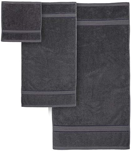 Conjunto de toalhas | 2 toalhas de banho, 2 toalhas de mão e 2 panos | Toalhas orgânicas altamente absorventes