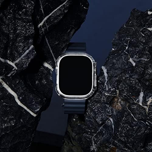 2+2 Pacote de pacote de mausbest e protetor de tela compatível com Apple Watch Ultra 49mm, LIMPO DE LIGURA