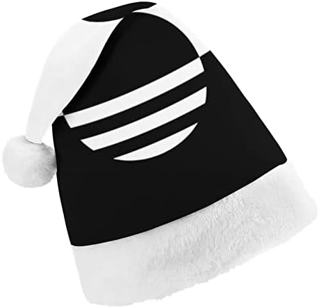Bandeira negra de Milwaukee chapéu de Natal macio Papai Noel Cap engraçado gorro para a festa festiva do ano novo