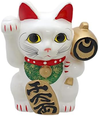 クラフト マン ハウス Maneki Cat, 小, branco/preto/vermelho