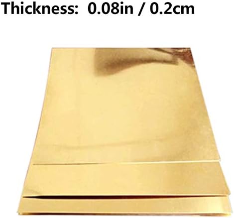Zhengyyuu Brass Placa de cobre Folha de metal de metal placa de folha de metal alumínio amplamente utilizado