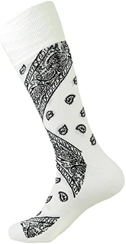 Men's Bandana Design Casual Crew Socks