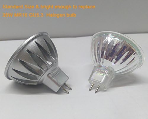 LUZES DE LED LED 3W MR16 GU.3 LED 3W, Substitua MR16 20W 30W Halogen, 12V de baixa tensão, 2700k