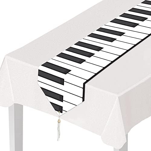 Beistle impressa papel de papel de piano de tabela de mesa de mesa para decoração de festas temáticas
