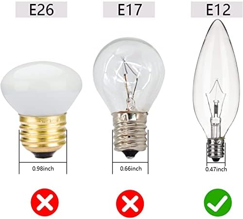Lâmpadas incandescentes do Tiqian vintage 40watt B10 380 lúmens, luminárias de candelabra de Edison