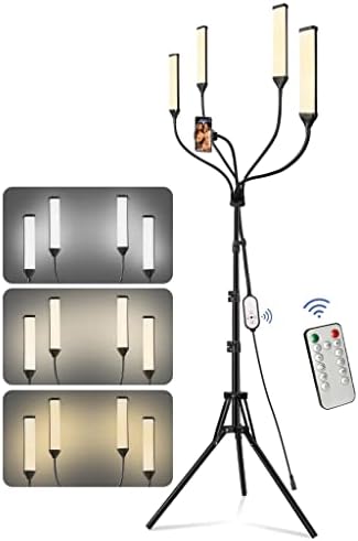 Dloett Ring Light com controle remoto e suporte de telefone celular 30w preenche a luz para transmitir