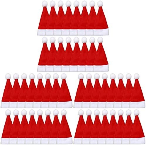 ABAODAM 75 PCS Bottles Mini Bottle Dinner Dinner Decors Decors Capas de bolso Capas de talheres para chapéus de decoração de inverno Calhas de Natal Páfeos