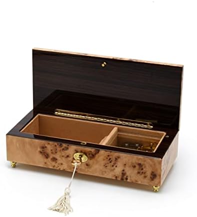 Lavish 30 Nota Mandle Made Classic Style Jewelry Box com Lock and Key - 9ª Sinfonia