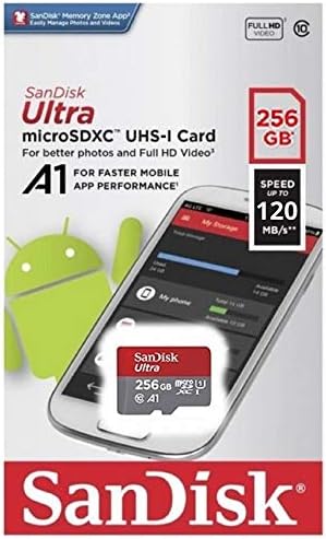 Sandisk 256 GB Ultra Micro SDXC Memory Card Funciona com o pacote Samsung Galaxy Tab A, Tab Active