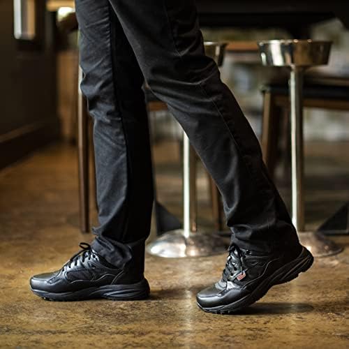 Sapatos resistentes a homens da Hisea Slip On Slip Work Shoes para restaurante de cozinha Men's Food Service