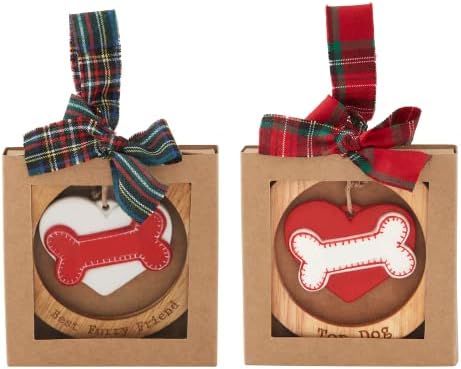 Ornamento de Natal para cães personalizáveis ​​da torta de lama, top cão, 3,5 dia
