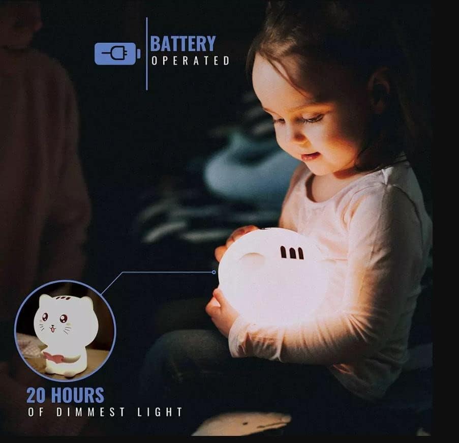 Super macio fofo sem fio Luz noturna para crianças personalizáveis ​​calmantes relaxantes cabeceira à noite