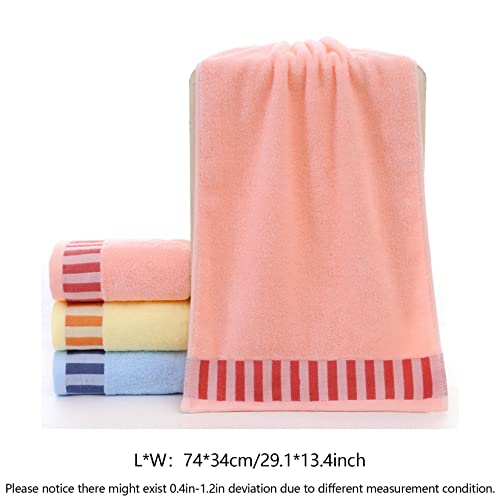 Toalha de rosto absorvente Toalha de banho de algodão macia Toalha de chuveiro 34x74cm Para o banheiro do Spa