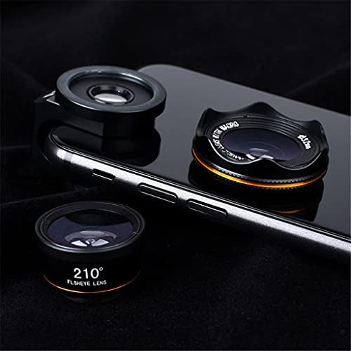 BHVXW Universal 3 em 1 kits de lente da câmera do telefone 210 graus lente de peixe lente 0,6x Lentes macro