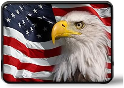 Hometrip US Bald Eagle Flag Trailer Hitch Cover Plug Fits 2 polegadas, 4 x 4 x 5 polegadas