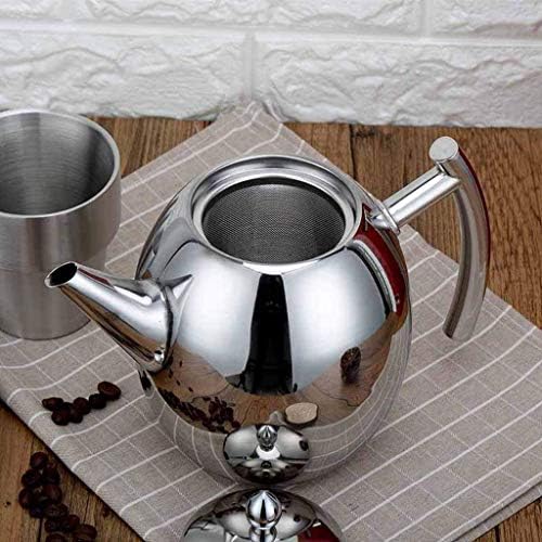 Chaleira de chá pdgjg - bule de aço inoxidável com o fundo da cápsula e acabamento no espelho,