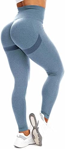 RioJoy Workout Scrunch Butgings para mulheres Tommes de controle de compressão Tights de ioga calças de ginástica