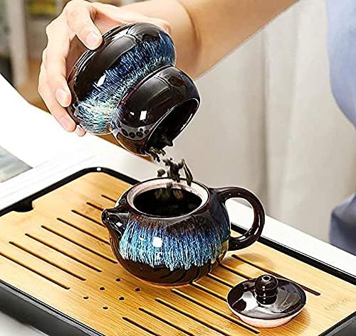 LIANXIAO - Bandeja de chá de chá de chá de chá portátil e bolsa de viagem para kung fu do kung fu conjunto de chá em casa Conjunto de chá em casa Supplies de festas de festas
