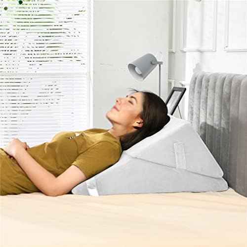 Travesseiro de cunha de cama de nogueira Suporte ajustável no pescoço suporta Memória A apoio de cabeça do pescoço