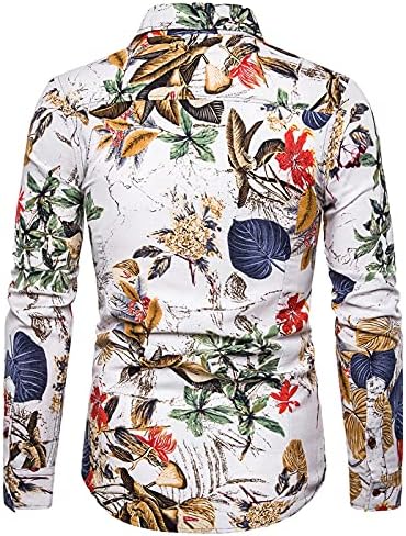XXBR Camisas de linho de algodão masculino masculino de algodão, botão de manga longa por baixo para folhas