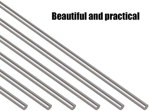 Heyiarbeit 5pcs aço inoxidável hastes redondas sólidas 3 mm dia kit de estoque de barras cilíndricas