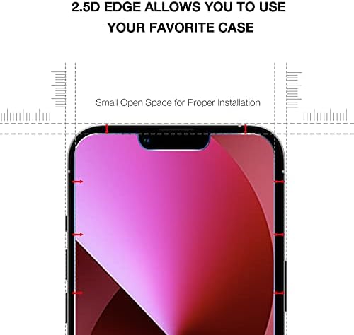 Protetor de tela de vidro temperado Tuptug para iPhone 13 Mini-Tampa protetora de vidro endurecido para iPhones de maçã de 5,4 polegadas-[Ultra Clear] [Case Friendly] [Fácil instalação] [sem bolhas] [Anti Scratch] [Screen Saver] [alta definição ]