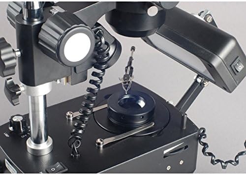 AMSCOPE SH-2TY-SL-DK Microscópio de zoom estéreo trinocular profissional, oculares WF10X e WF15X,