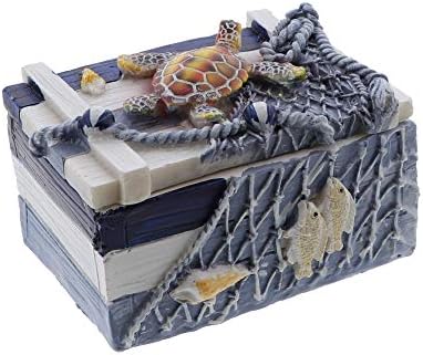 Li'Shay Mini Polyresin Decorative Storage Box -Turtle