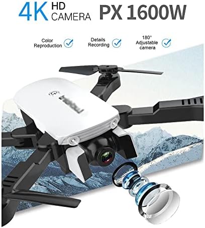 Skyteey Mini Drone para crianças com câmera 4K HD FPV Remote Control Toys Gifts Para meninos meninas com altitude Hold, Modo sem cabeça, Siga -me, Flip 3D, 2 baterias