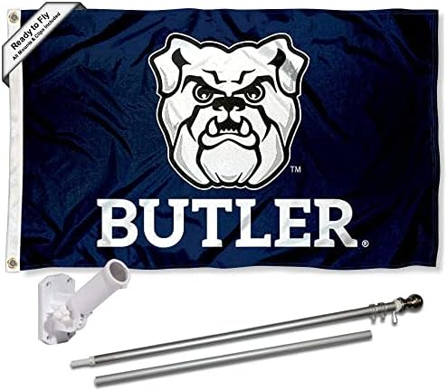 Butler Bulldogs Bandeira e suporte de suporte de poste