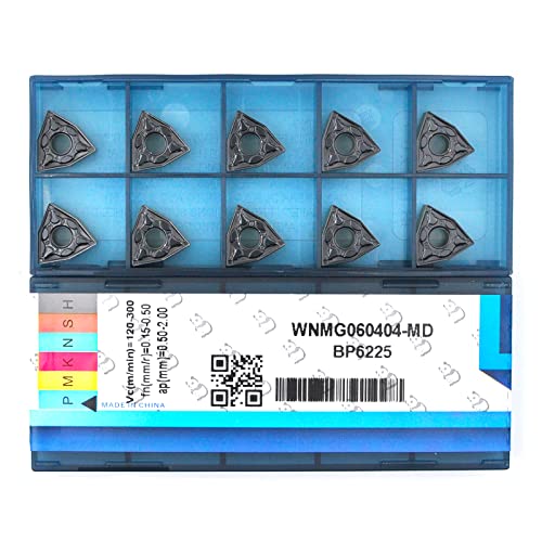 CDBP CNC CARBIDE Inserções WNMG331 WNMG060404-MD Para aço de corte de metal, ferramentas de torneamento WNMG para